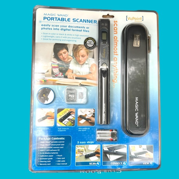 Magic Wand VuPoint Portable Scanner with Carrying Case & 4GB MicroSD Card. NWT. - Picture 9 of 9